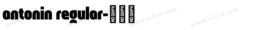 antonin regular字体转换